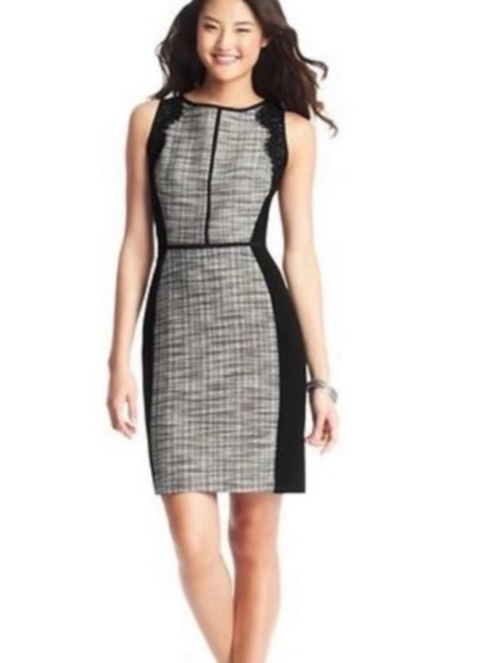 LOFT Colorblock Sheath Dress Size 8 Workwear Chic Career Office Minimal C51